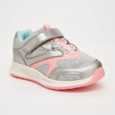 Toddler Girls' Surprize by Stride Rite Trish Sneakers - Silver | Target