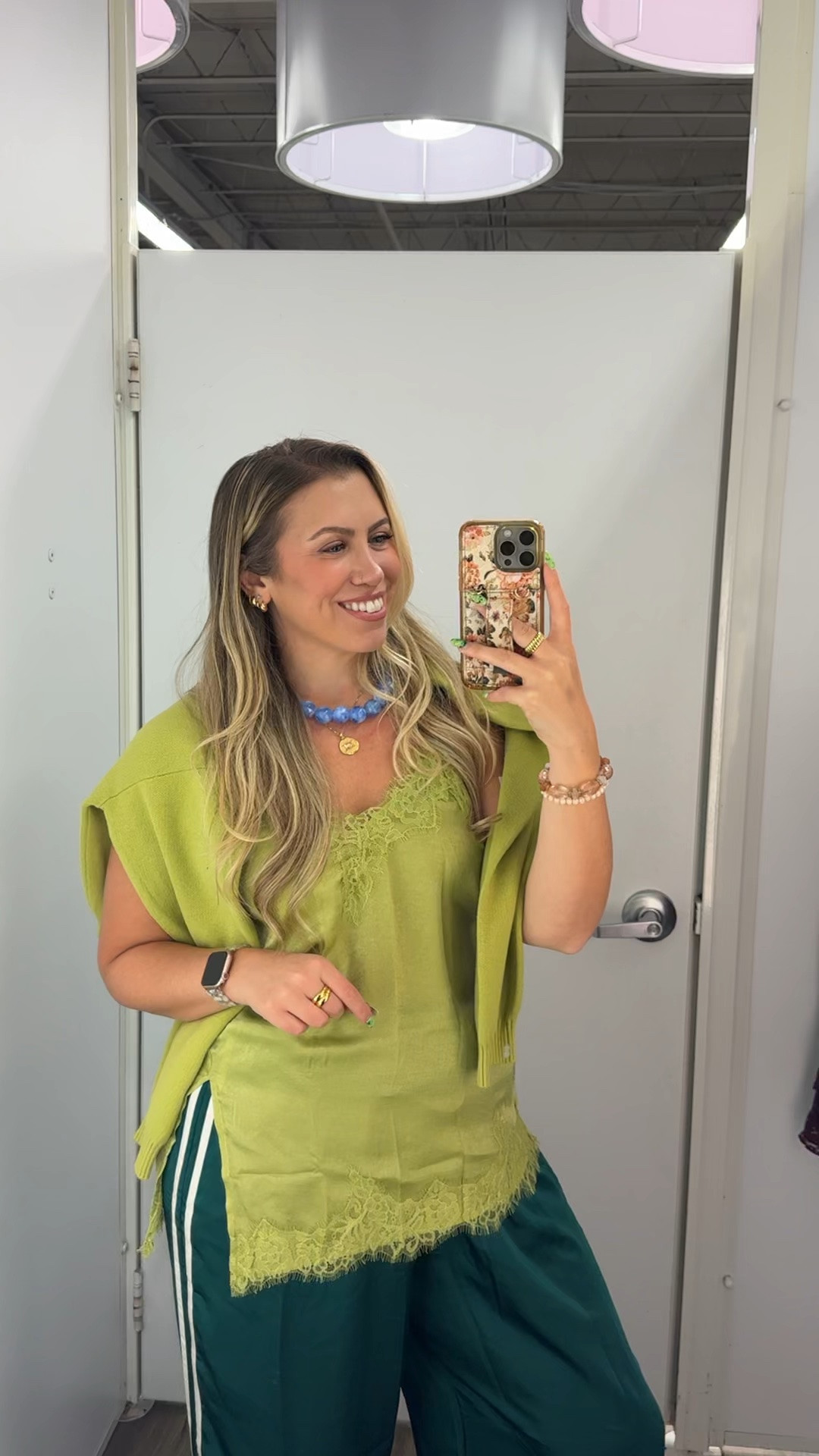 cute casual fall outfit, fall fashion hauls, wearing a medium in the sweater and tank, large in the satin track pants.

#LTKootd #LTKSeasonal #LTKMidsize