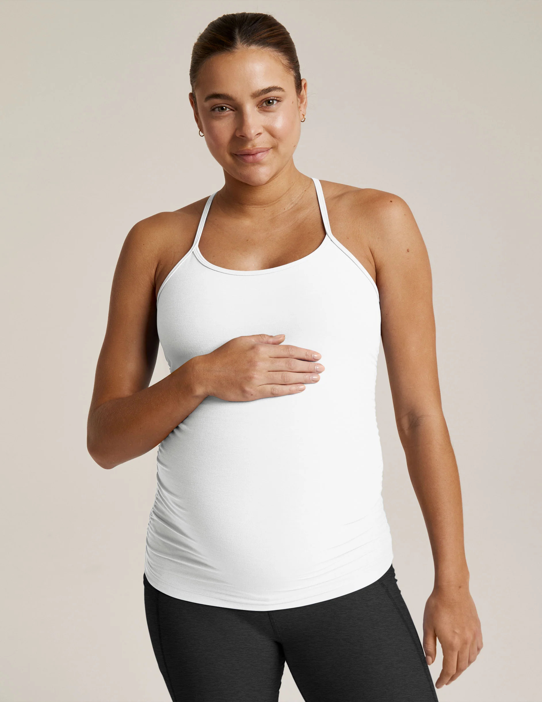 Spacedye Keep Your Cool Maternity Slim Racerback Tank | Beyond Yoga | Beyond Yoga