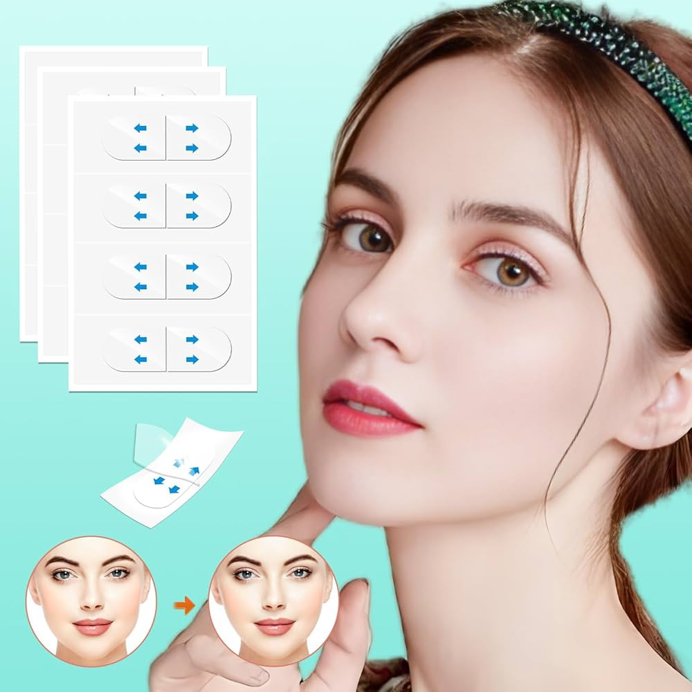 Face Lift Tape, 100 Pcs Face Lift Tape Invisible, Face Tape Lifting Invisible Makeup Tape Instant... | Amazon (US)