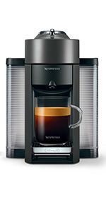Nespresso Vertuo Coffee and Espresso Machine by De'Longhi with Milk Frother, Graphite Metal | Amazon (US)