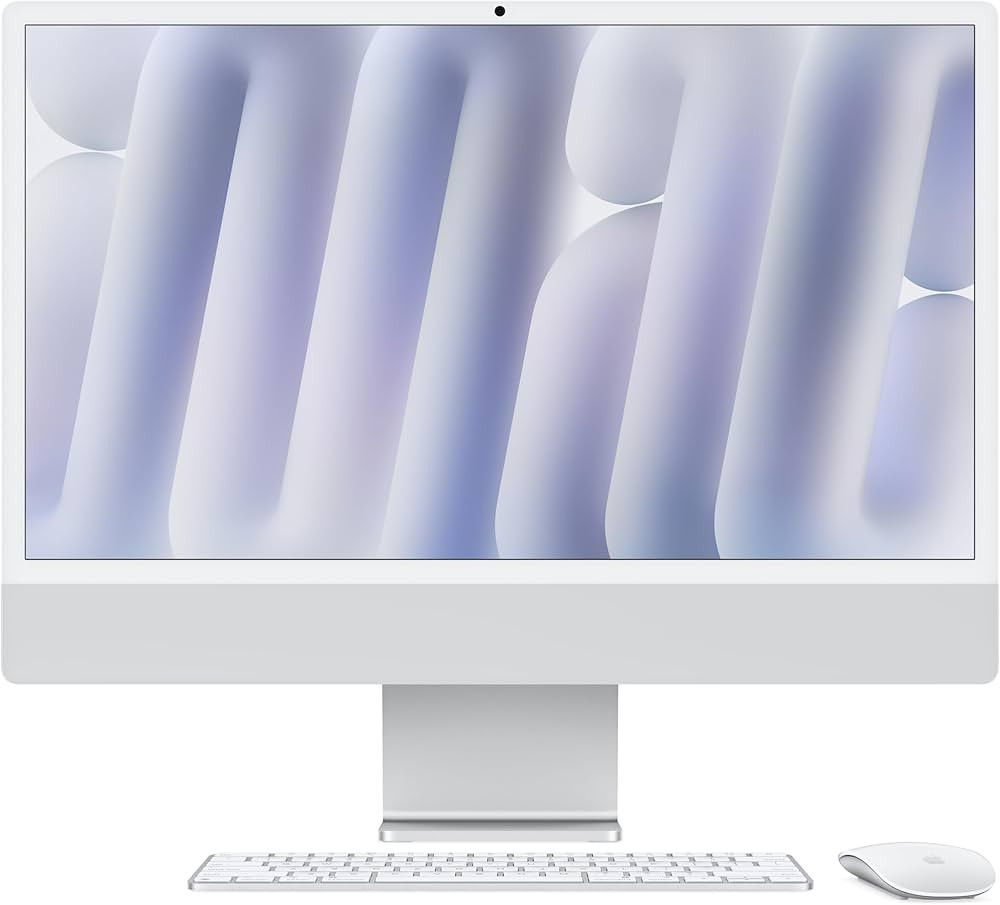Apple 2024 iMac All-in-One Desktop Computer with M4 chip with 8-core CPU and 8-core GPU: Built for Apple Intelligence, 24-inch Retina Display, 16GB Unified Memory, 256GB SSD Storage; Silver | Amazon (US)
