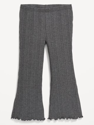Textured Rib-Knit Flare Leggings for Toddler Girls | Old Navy (US)