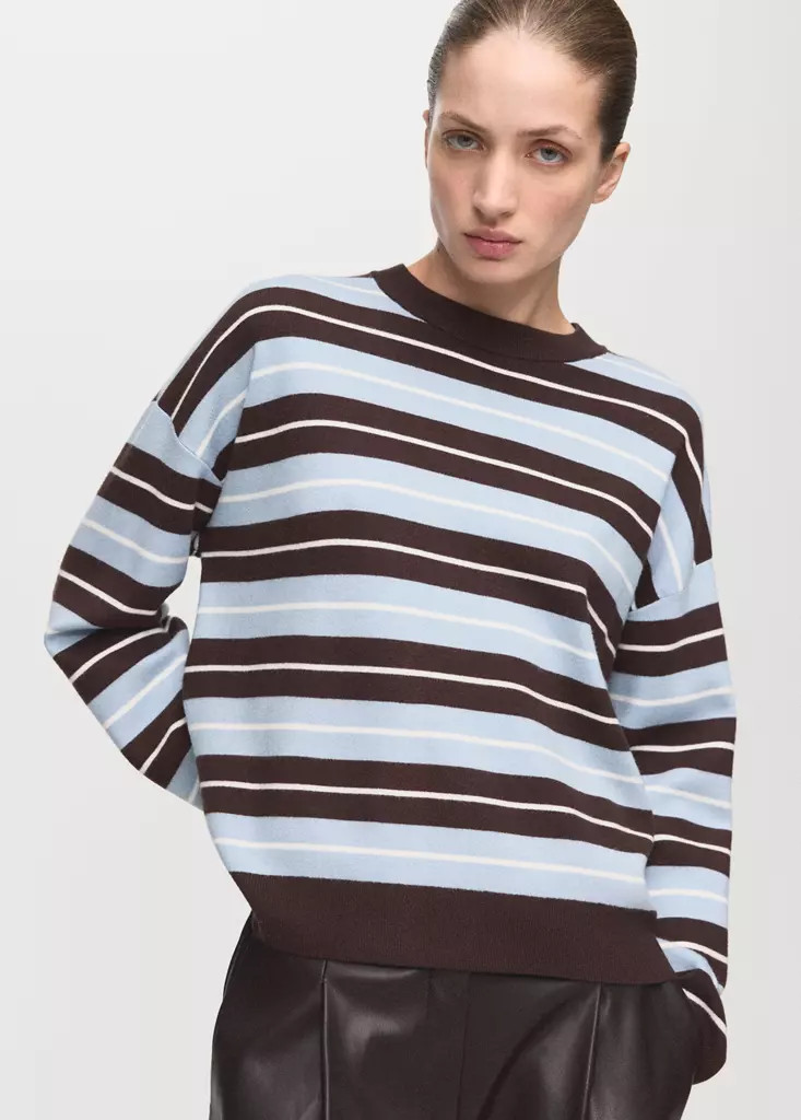 Oversized striped sweater - Women | MANGO USA | Mango (US/MX/AU)