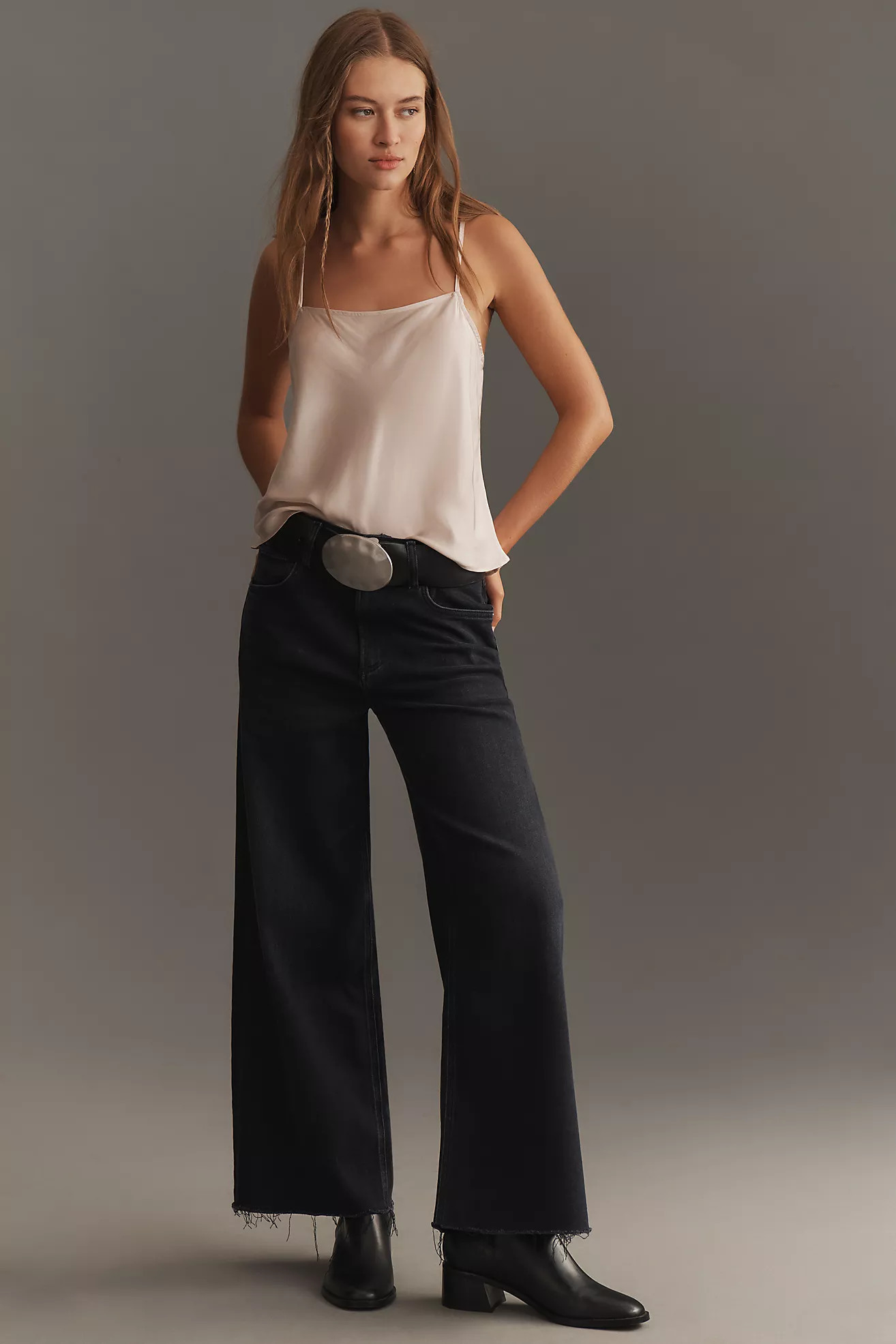 Citizens of Humanity Lyra High-Rise Wide-Leg Crop Jeans | Anthropologie (US)