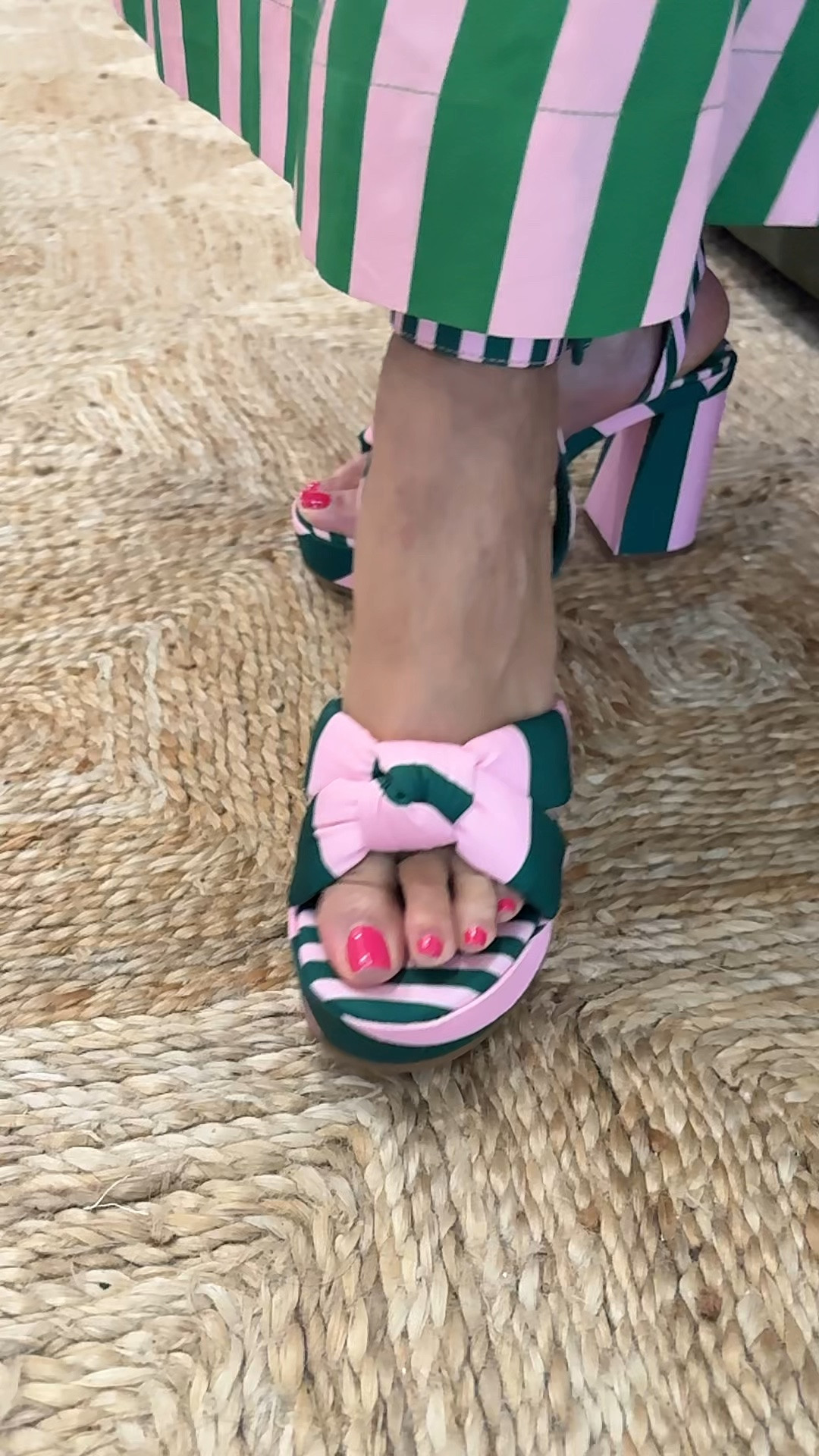 The cutest pink and green platforms!

#LTKdayinmylife