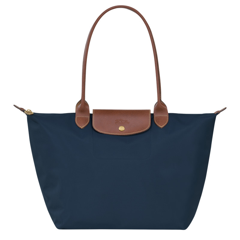 Le Pliage Original L Tote bag Navy - Recycled canvas | Longchamp US | Longchamp