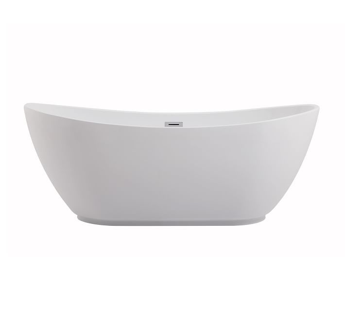 Madison Soaking Bathtub, White, 67" | Pottery Barn (US)