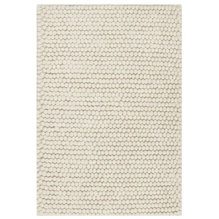 Elle Handmade Tufted Area Rug in Ivory | Wayfair North America