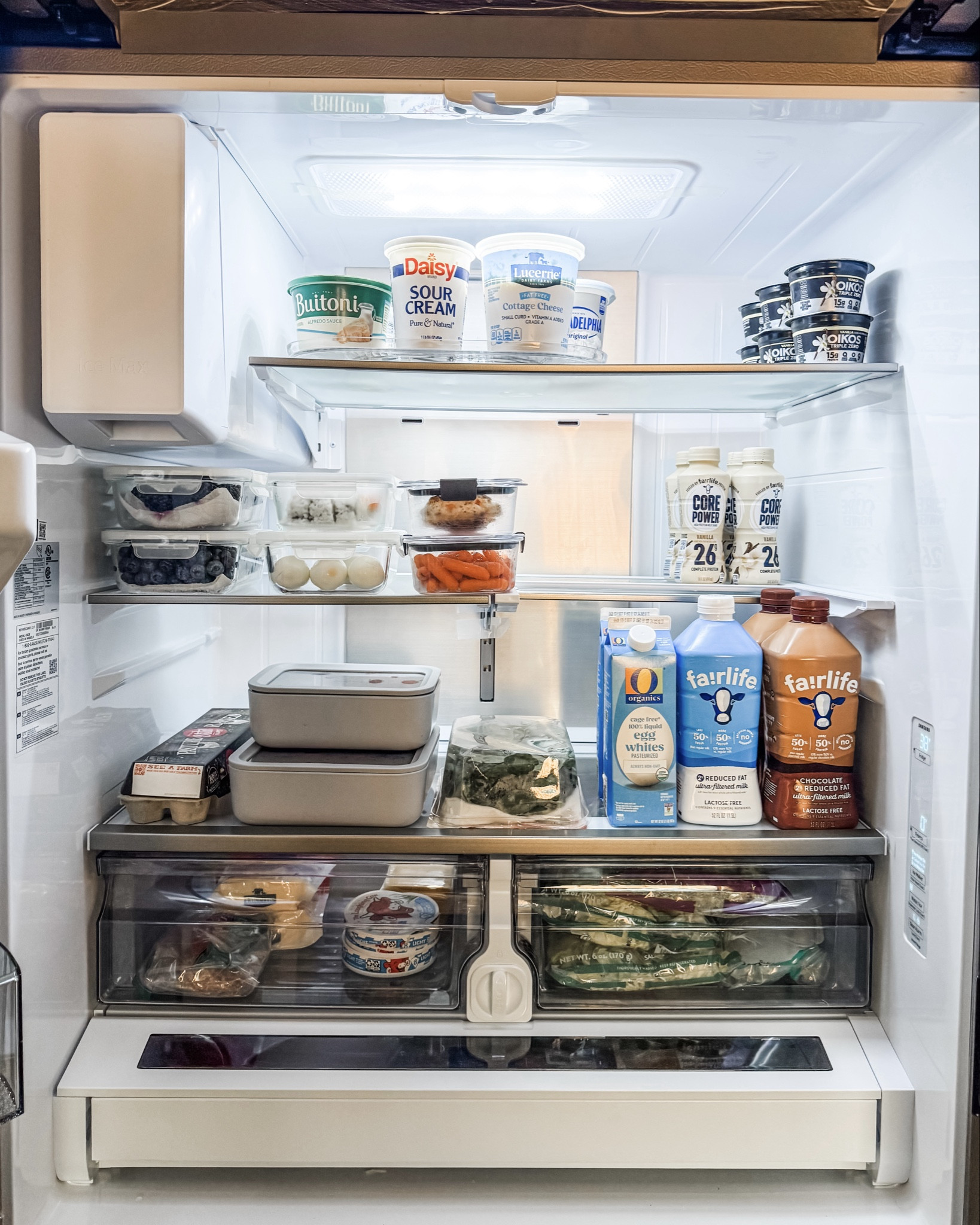 It’s been SO LONG since I shared a Sunday fridge! This weekend, I’m going a bit minimal because we will be leaving next week on a road trip to take my son to college 😭 I am really trying to minimize the waste.

I’m also back on my meal prep game and will be sharing more organized meal prep this week! I’ve linked my favorite food storage containers here and this Lazy Susan is awesome – not only does it rotate, but it also pulls in and out. 

#LTKHome #LTKFamily #LTKActive