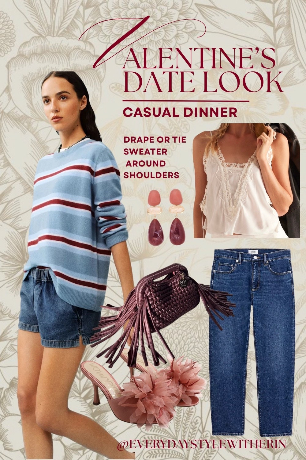 I love mixing and matching items. Such as a fun heel with an oversized sweater. 

#LTKootd #LTKPetite #LTKValentine