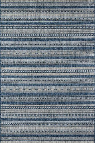 Novogratz Villa Collection Tuscany Indoor/Outdoor Area Rug, 3' 3" X 5' 0", Blue | Amazon (CA)