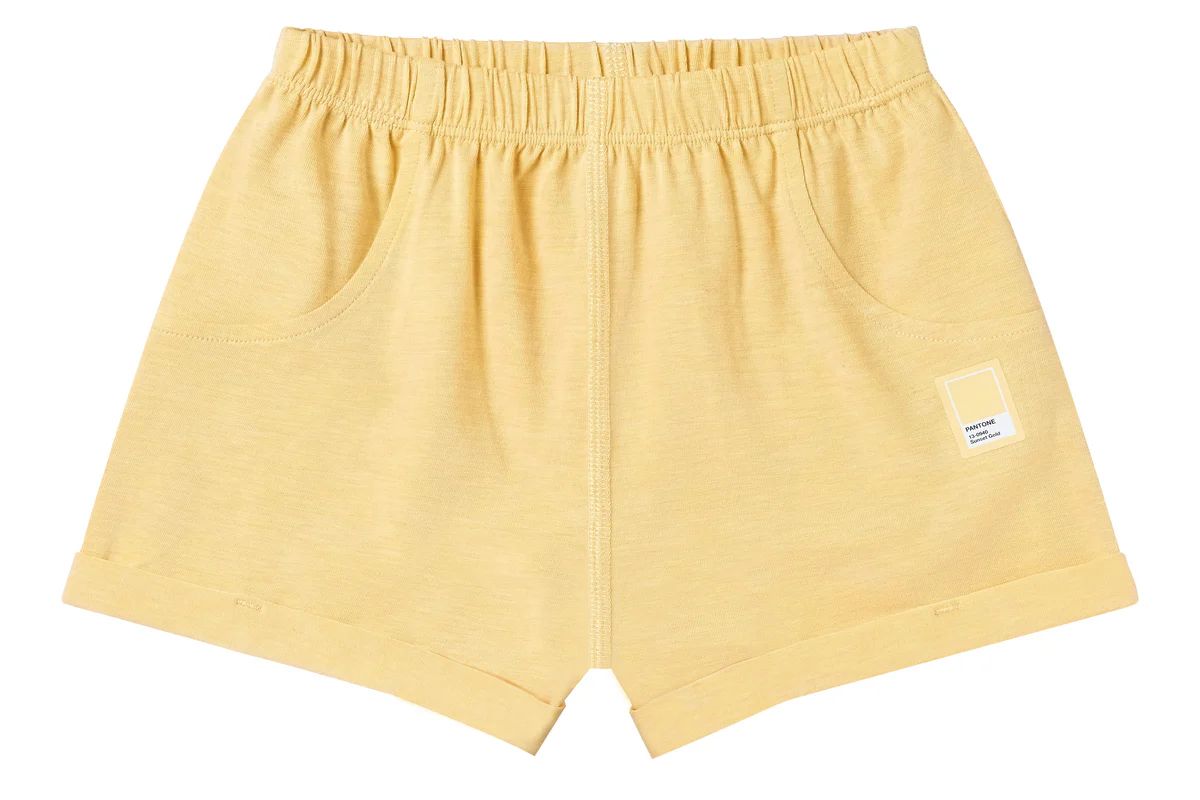 Bamboo Jersey Shorts - Pantone Sunset Gold | Nest Designs