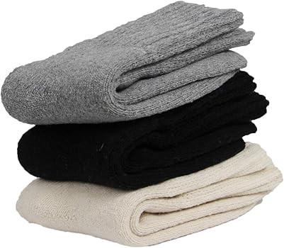 BomKinta Boot Socks for Women Winter Solid Thick Warm Socks Cozy Crew Socks Christmas Gift | Amazon (US)