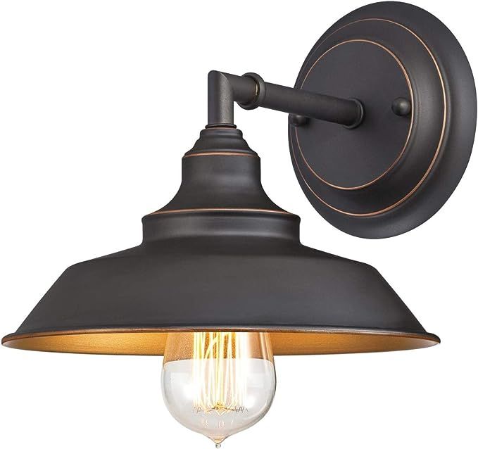 Westinghouse Lighting 6344800 Iron Hill One-Light Indoor Wall Fixture, Finish with Highlights, 1 ... | Amazon (US)