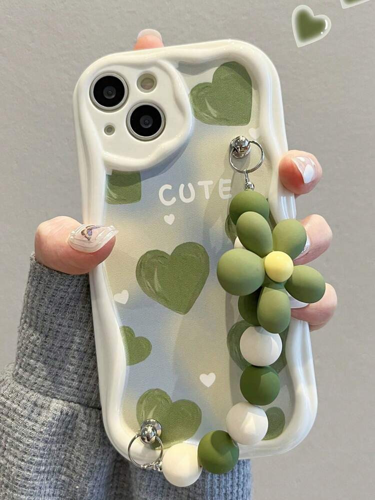 Green Heart Phone Case | SHEIN