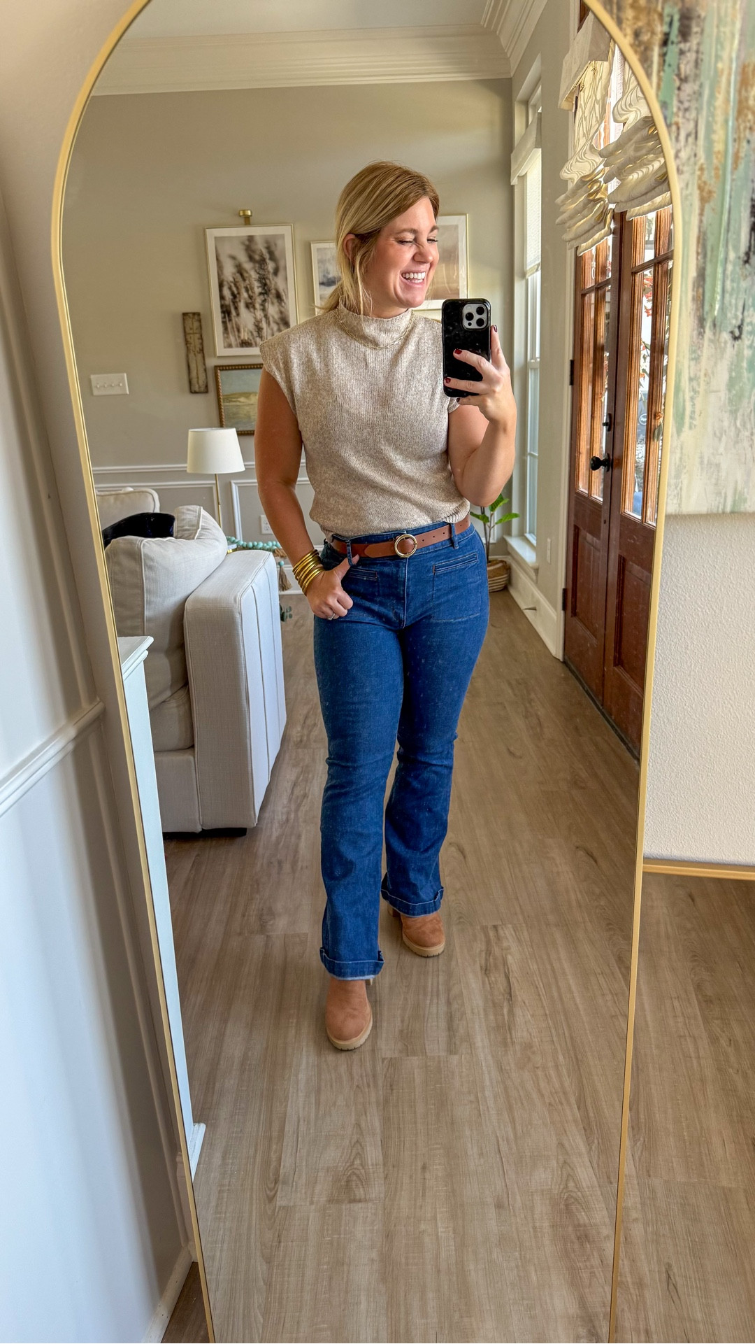 Finally Friday and here for this beautiful weather and lightweight sweater from Shein! Like Forreal… perfect for all of us in the south who want to feel like fall but the weather is still so hot 🔥🤣

Styled with of course Loft jeans, belt and shoes from Target. Ok.. let me go and believe it’s fall outside! 

#LTKSeasonal #LTKFindsUnder50 #LTKOver40
