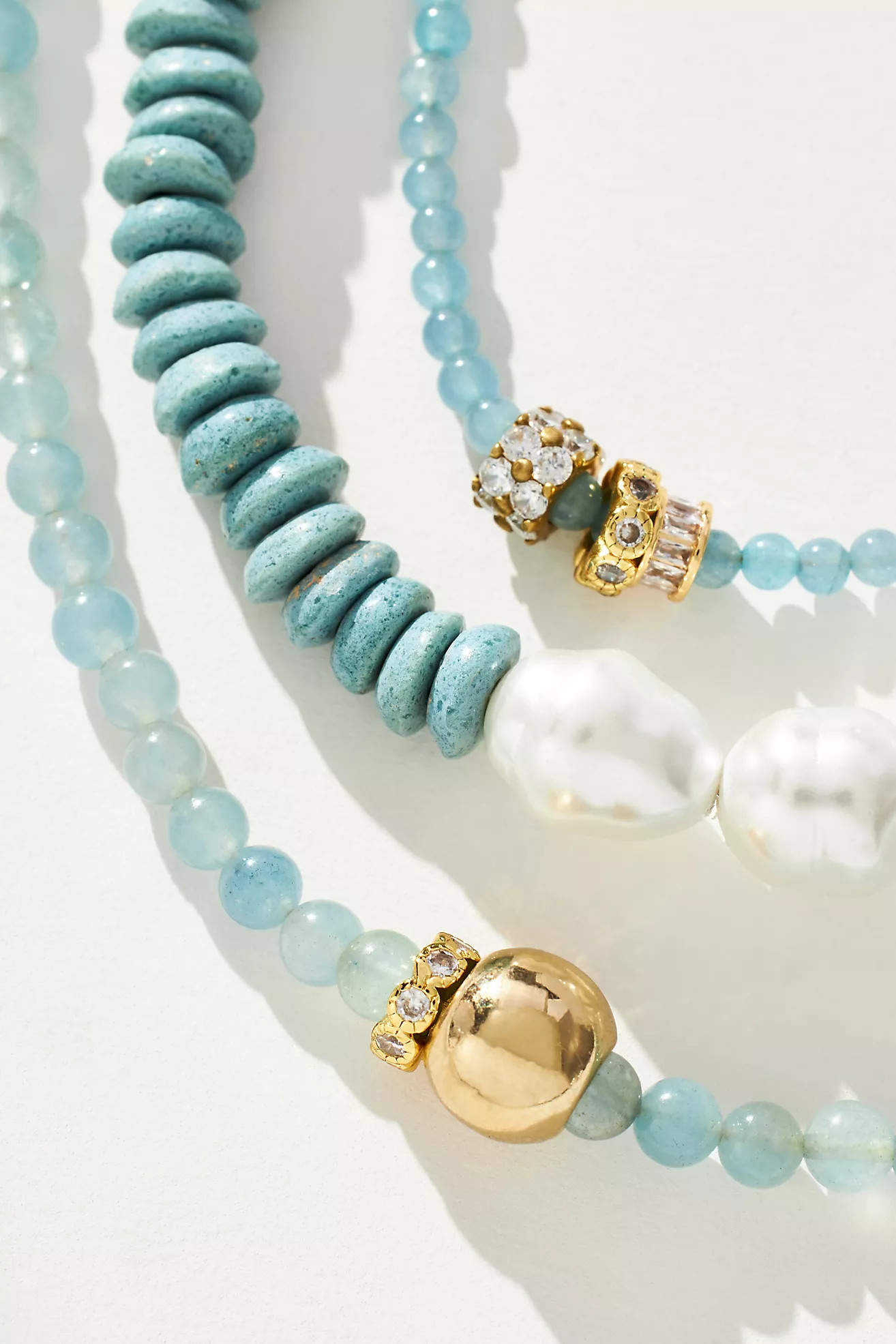 Pearl Beaded Necklaces, Set of 3 | Anthropologie (US)