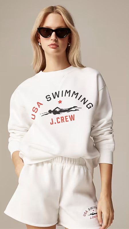 J crew USA swimming sweater and shorts

Olympics outfit | Patriotic outfit | USA 

#LTKSeasonal #LTKFitness #LTKActive