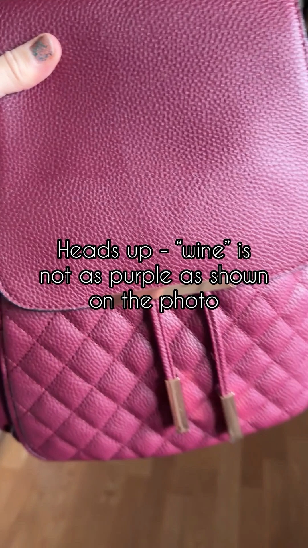 HEADS UP - if you like the wine color of this backpack because it looks like it leans more purple, it does NOT! Screenshot comparison at the end.

#LTKgrwm #LTKootd #LTKMothersDay
