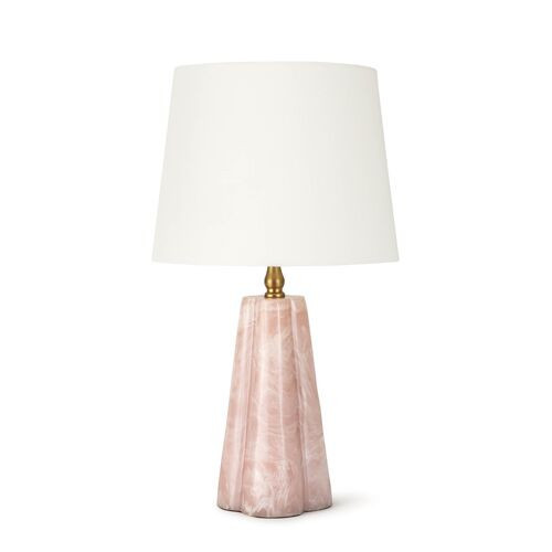 Joelle Mini Accent Lamp - Rose - Regina Andrew | Desk Lamp, Bedside Lamp - Pink | One Kings Lane