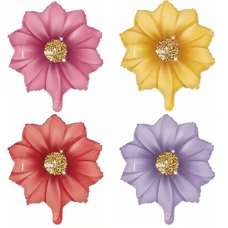 Flower Foil Balloons/spring Decor/valentines/mother's Day | Etsy | Etsy (US)