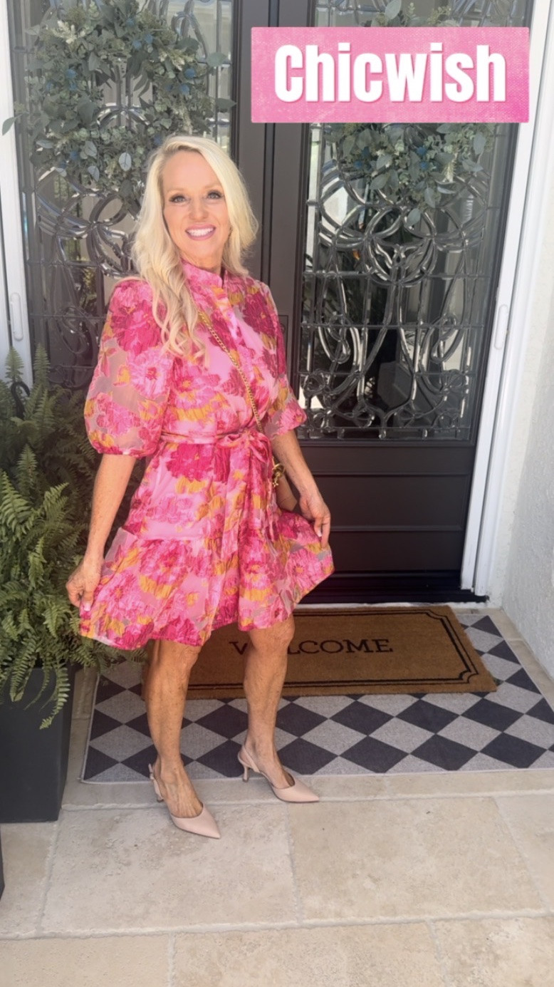 Pink + gold + a little bit of glam ✨ This Chicwish floral jacquard mini dress feels straight out of a boutique window. The textured fabric, feminine fit, and classy floral details make it one of those dresses that instantly makes you feel put together. Perfect for brunch, weddings, showers, date nights, or anytime you want that elevated feminine look 🌸💖✨ Shop my LTK for all the details and styling pieces!

#Chicwish #LTKStyle #FloralDress #JacquardDress #FeminineStyle #DressyStyle #PinkAndGold #ClassicStyle #BoutiqueStyle #SpringFashion #SummerStyle #LTKFashion #ElegantStyle

#LTKootd