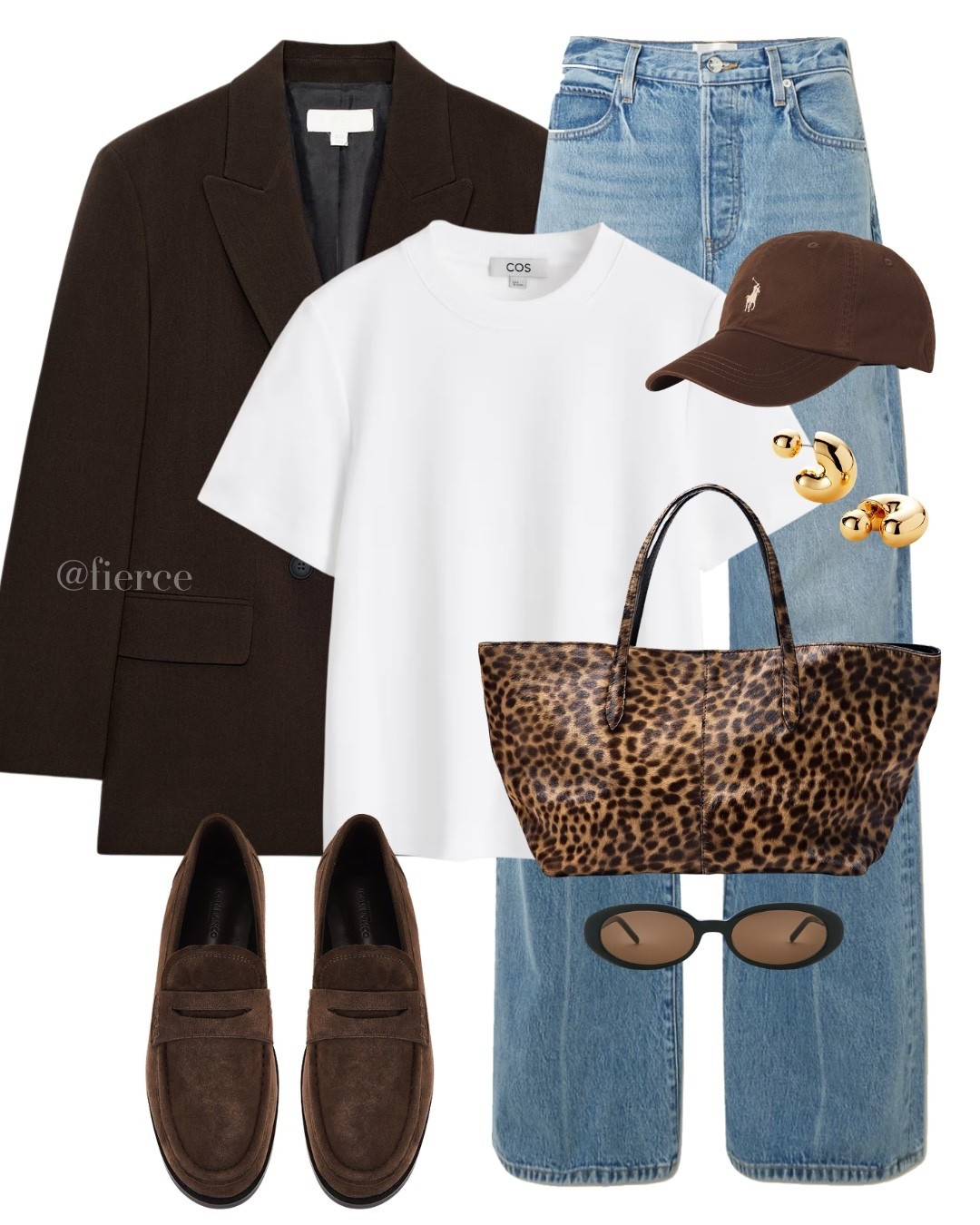 Blue jeans chocolate brown blazer leopard tote bag suede loafers

#LTKuk #LTKautumn #LTKeurope