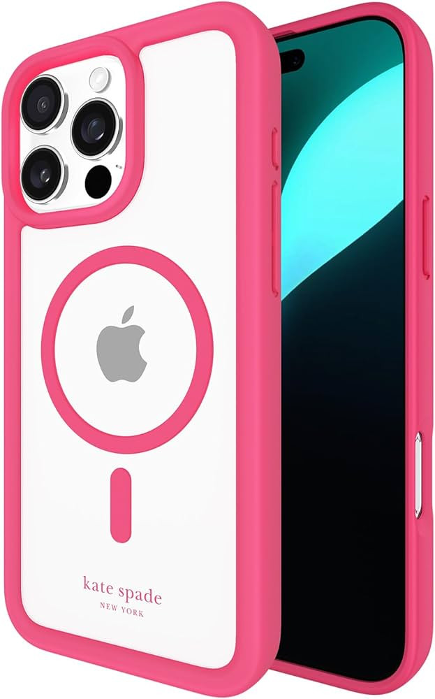 kate spade new york iPhone 16 Pro Max Case - Compatible with MagSafe - Designer Phone Case - Pom ... | Amazon (US)