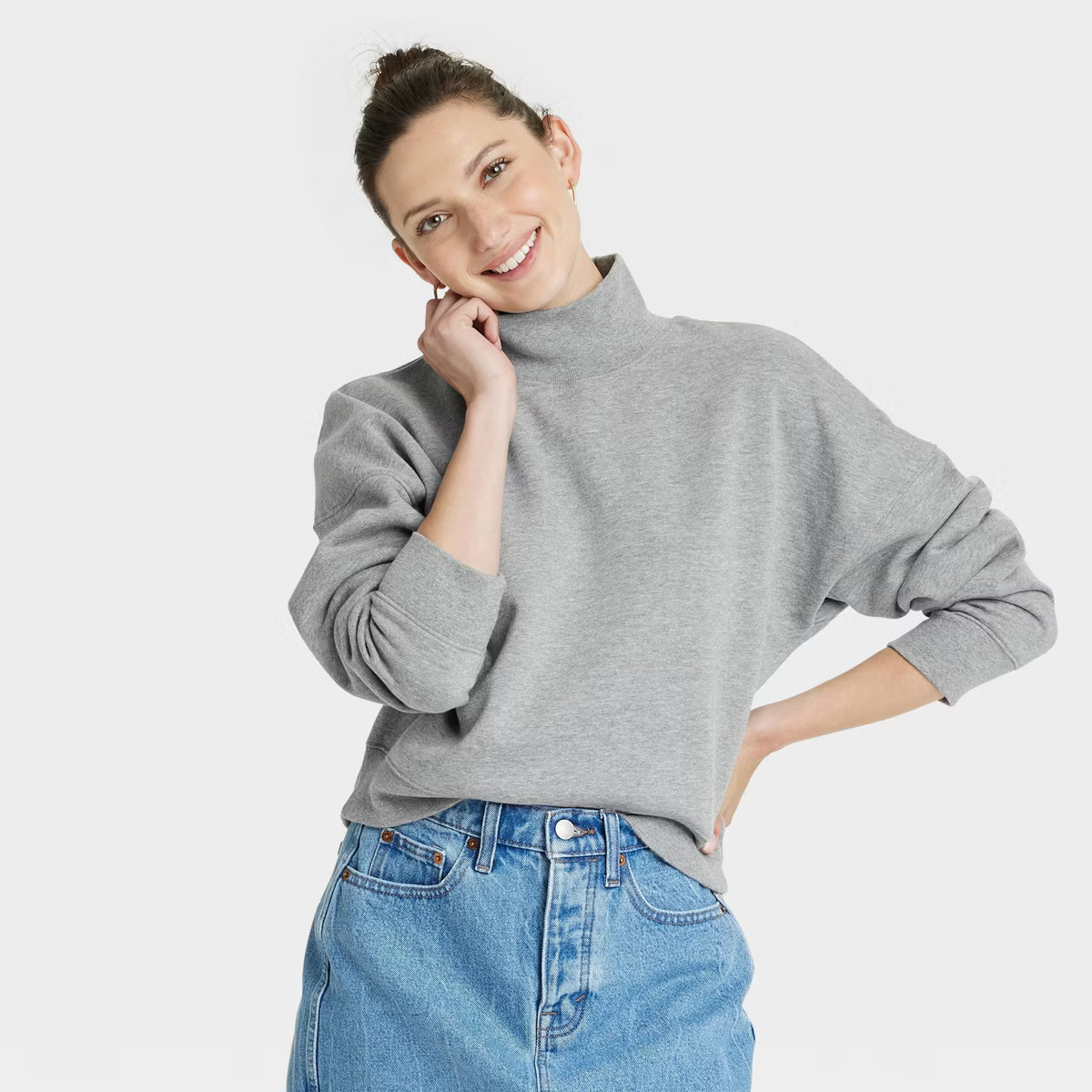 Women's Turtleneck Pullover Sweatshirt - Universal Thread™ | Target