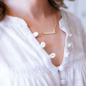 Rectangle Bar Necklace or Bracelet | Erin McDermott Jewelry