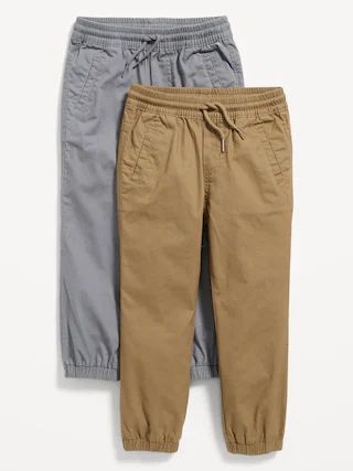 Functional-Drawstring Canvas Jogger Pants 2-Pack for Toddler Boys | Old Navy (US)