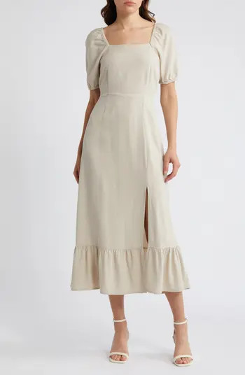 VERO MODA Mymilo Woven Midi Dress | Nordstrom | Nordstrom