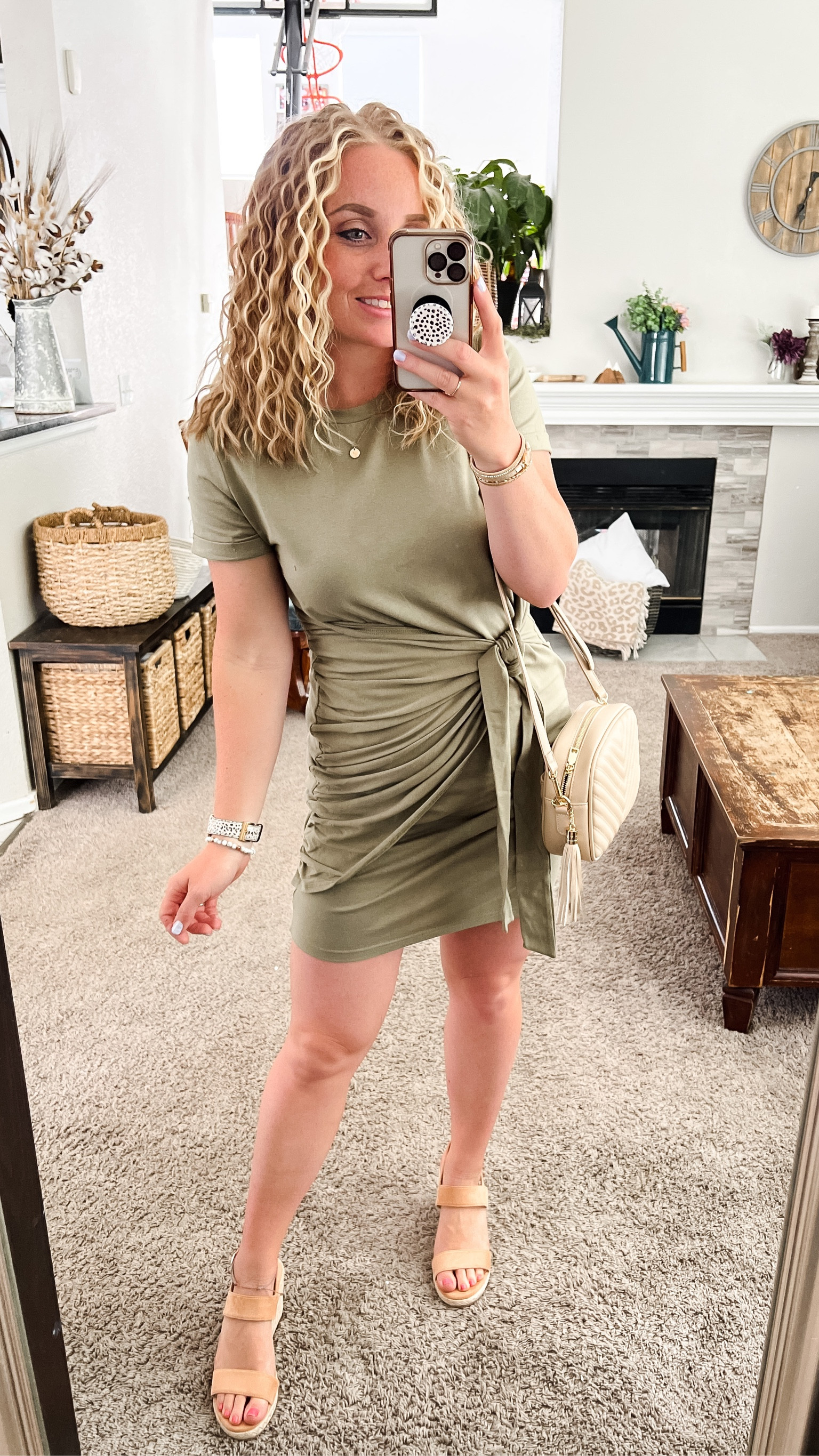 amazon olive green dress Formal The fitted waist tops a figure InTrueTonyaFashion on LTK