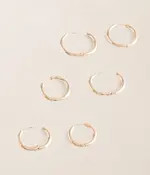 3 Pack Hoop Earring Set | Buckle