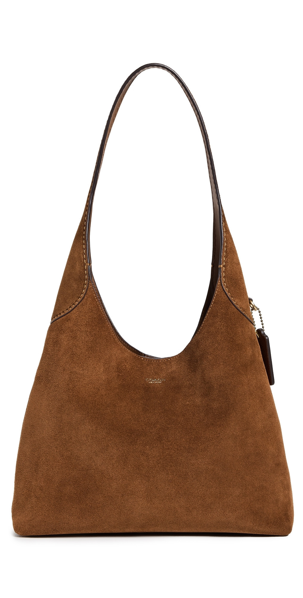 Coach Suede Brooklyn Shoulder Bag 28 B4/Warm Brown One Size | Shopbop