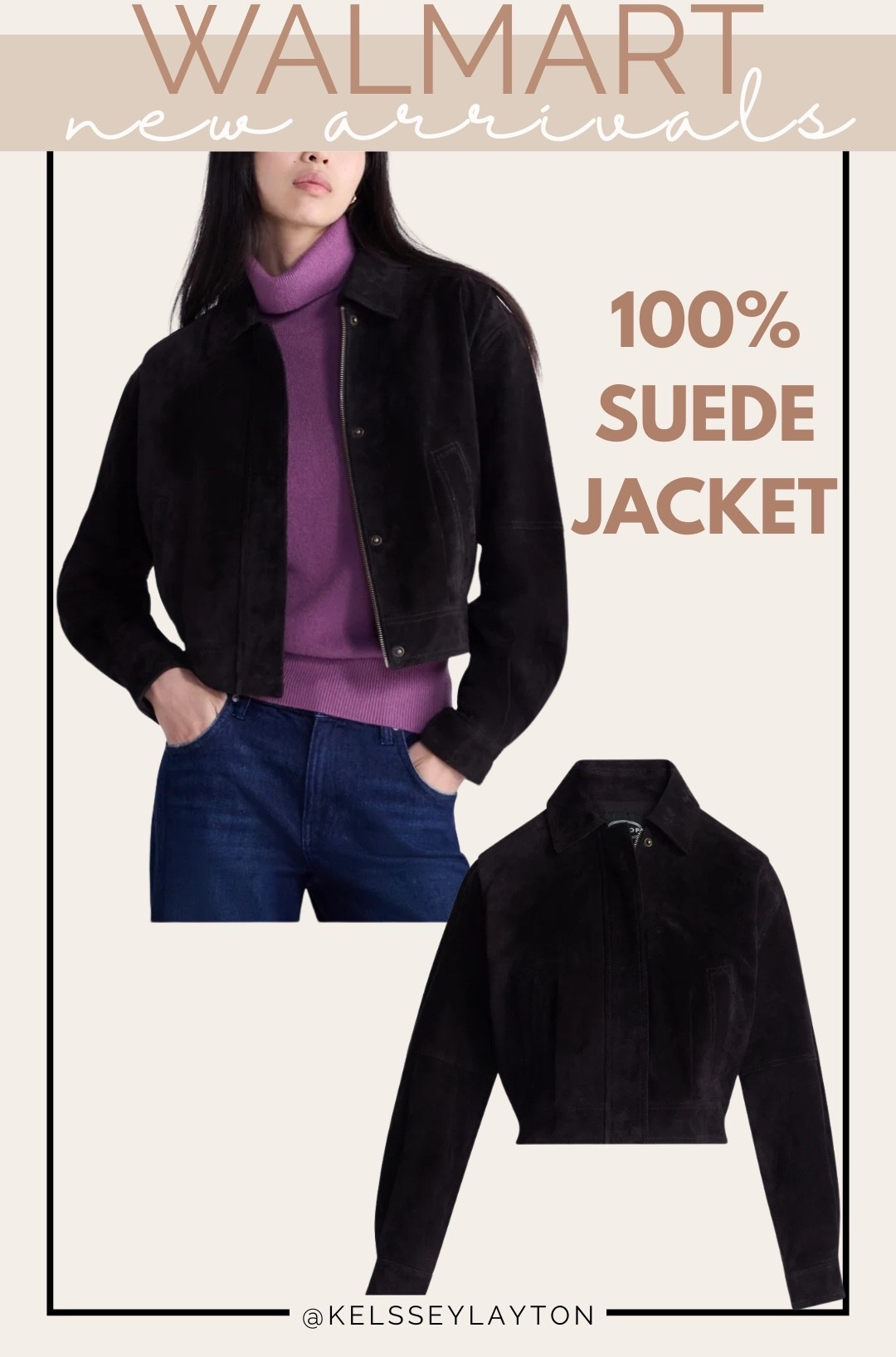 Walmart new arrivals, suede jacket

#LTKootd