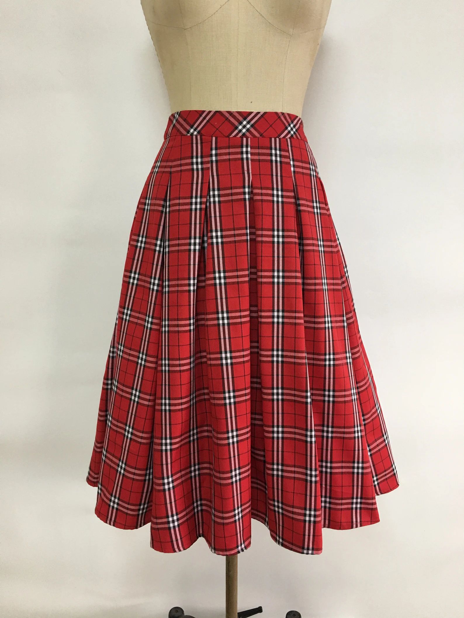 Kate Middleton Red Tartan Plaid Pleat Skirt Christmas Custom - Etsy | Etsy (US)