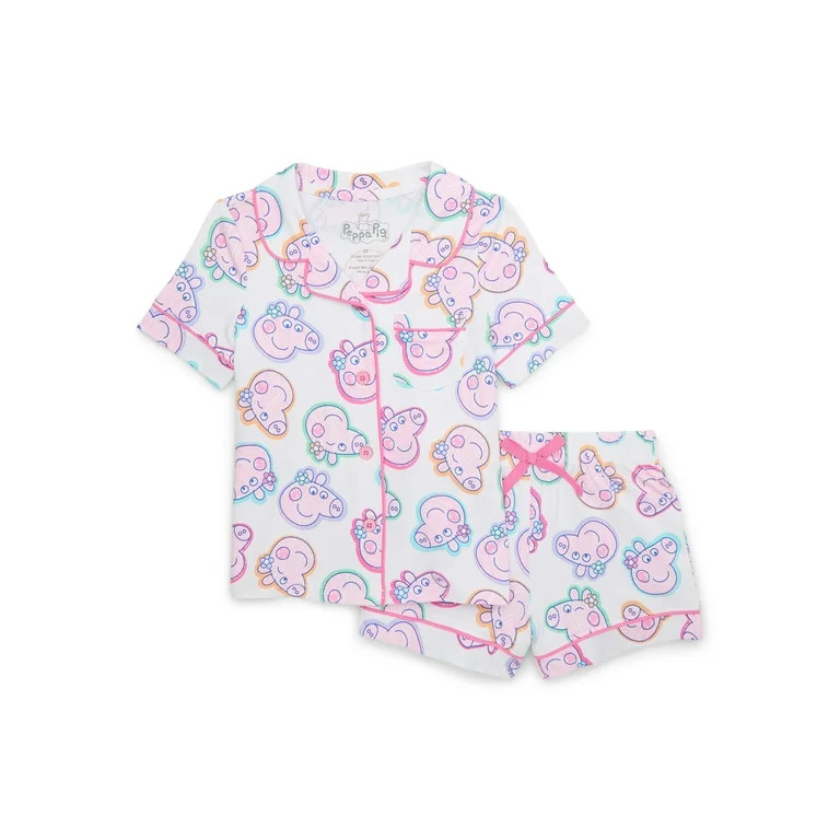 Character Toddler Girl Super Soft Pajama Coat Set, 2-Piece, Sizes 2T-5T - Walmart.com | Walmart (US)