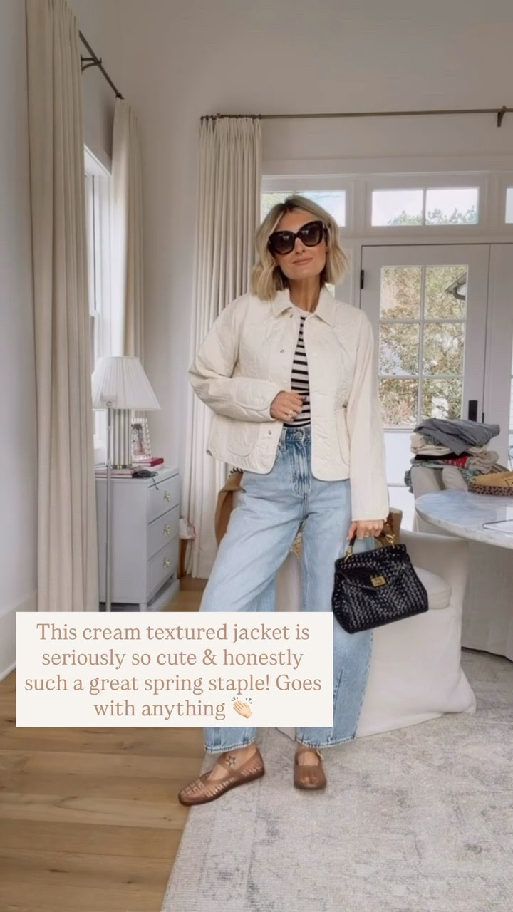 This cream jacket is such a cute piece to pair with almost any look! I love the floral detailing on this one! Wearing XS in the jacket & tank and size 4 in the barrel jeans. 

Loverly Grey, Walmart find, Walmart fashion, cream jacket, quilted jacket, floral jacket, spring jacket, spring fashion, spring outfit ideas 

#LTKSeasonal #LTKootd