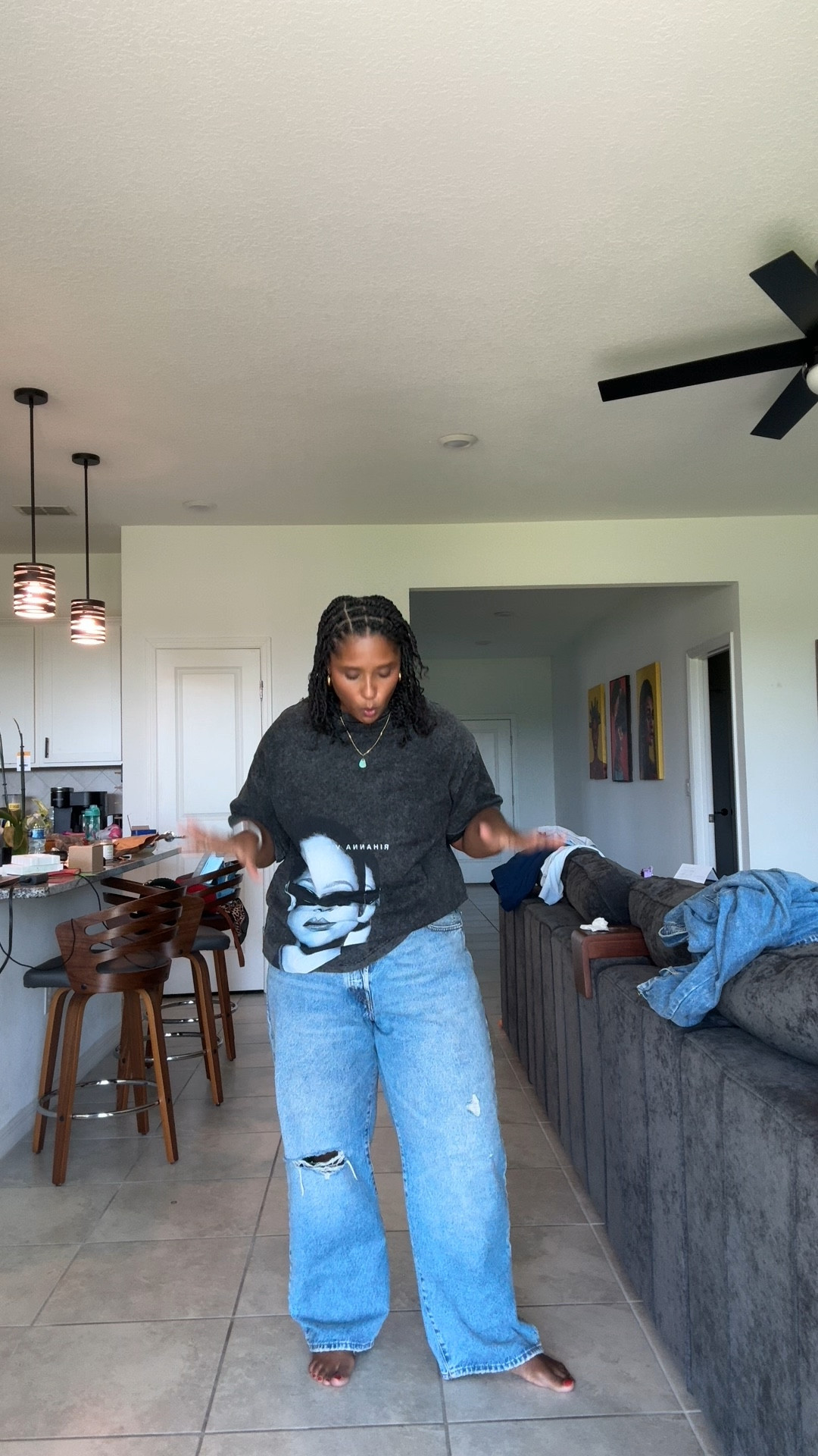 Wearing a 38 in the jeans but the waist is far too big now so added an extra button. The 36 does not give the same slouchy feel for me. But I own those too. 

I’m usually a 14-16

#LTKFallSale