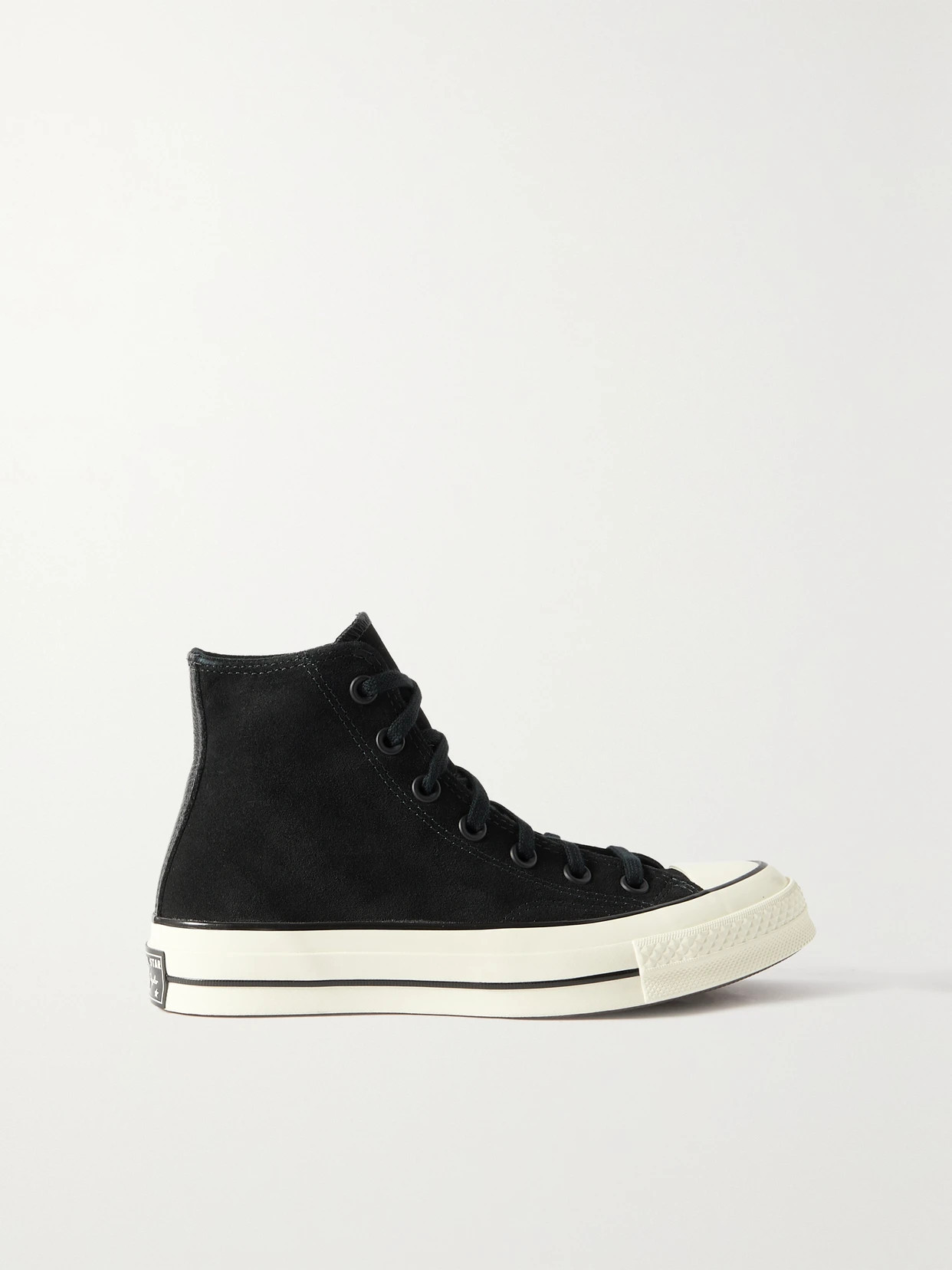 CONVERSE - Chuck Taylor All Star 70 Suede High-top Sneakers - Black | NET-A-PORTER (UK & EU)