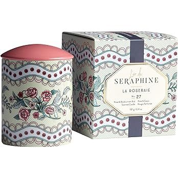 L'or de Seraphine Premium Scented Candle in Designer Ceramic Jar with Gift Box, La Roseraie Desig... | Amazon (US)