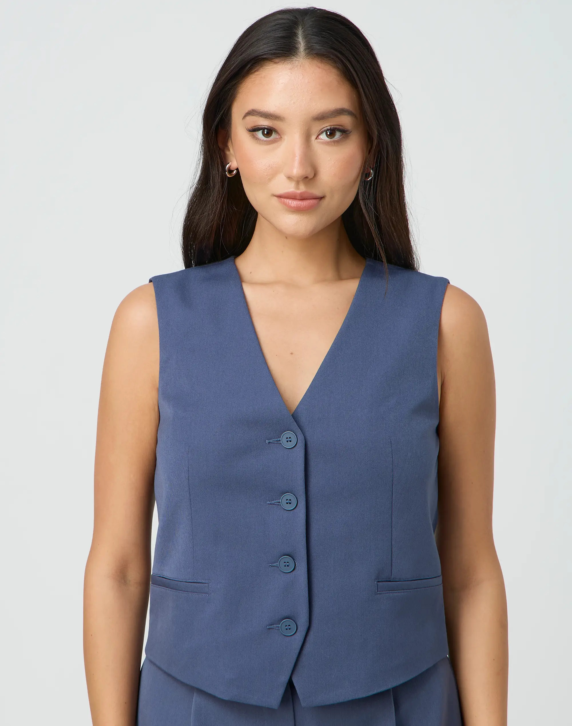 Tailored Boxy Vest | Glassons (Australia)