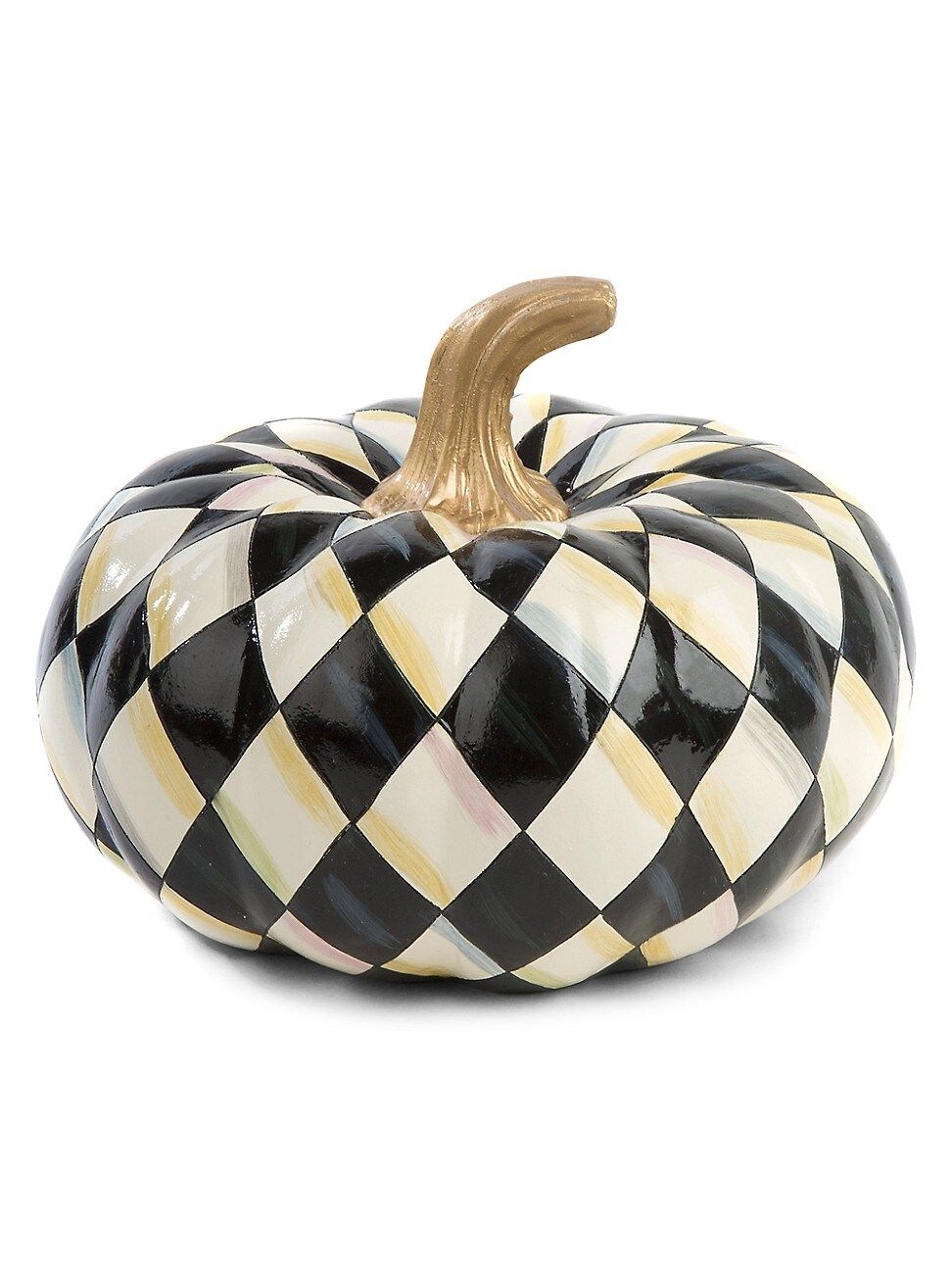 MacKenzie-Childs Courtly Harlequin Squashed Pumpkin | Saks Fifth Avenue
