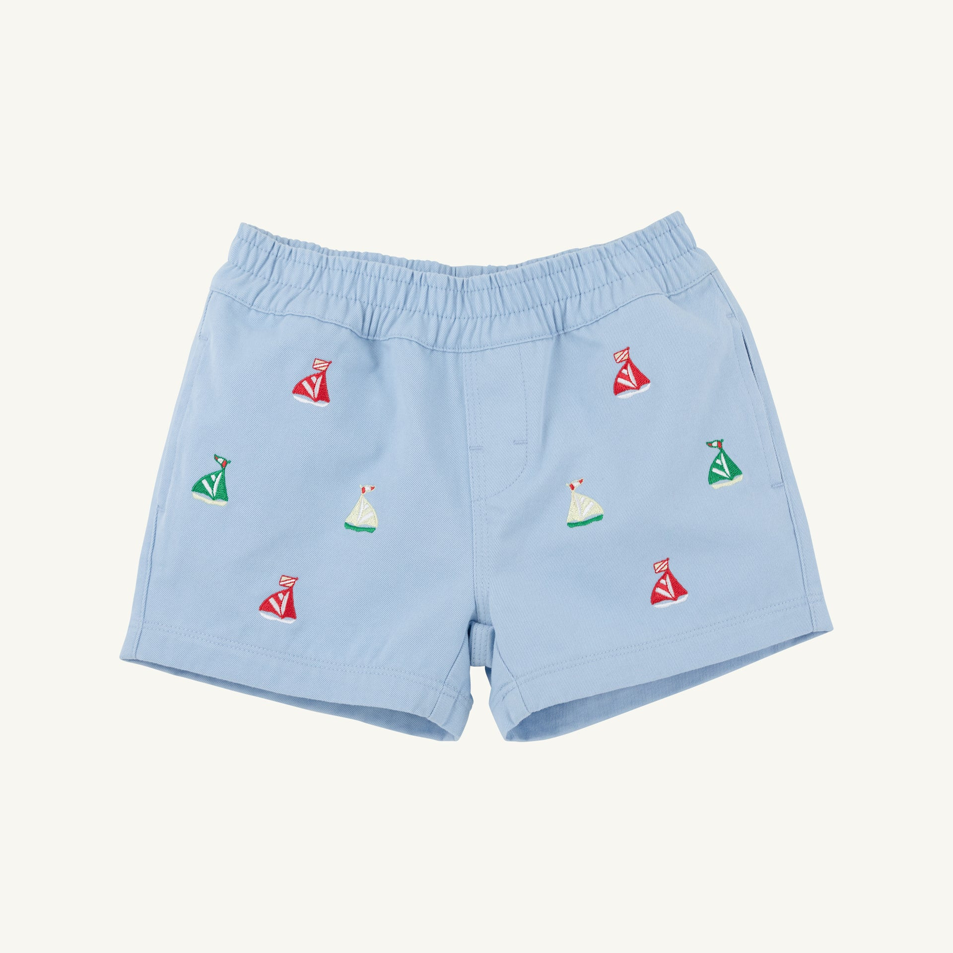 Critter Sheffield Shorts - Beale Street Blue with Sailboats | The Beaufort Bonnet Company