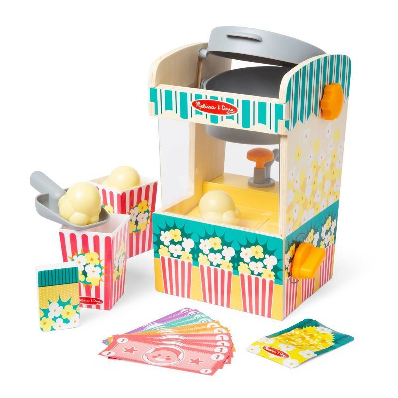 Melissa & Doug Fun at the Fair! Wooden Popcorn Popping Play Food Set | Target