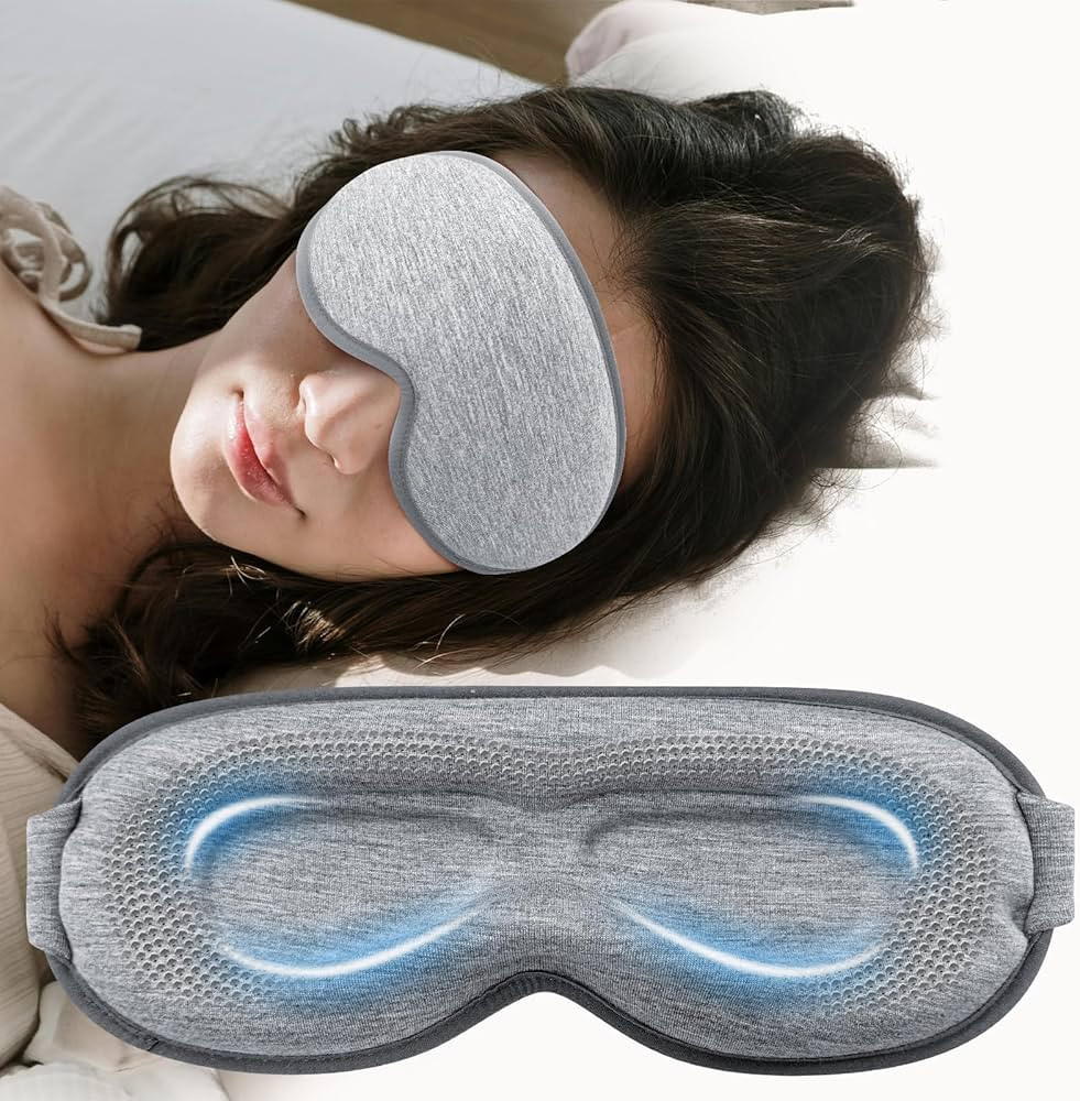 Weighted Eye Mask Cover for Sleeping - Eye Masks for Sleep with Adjustable Strap, Lash Extension ... | Amazon (US)