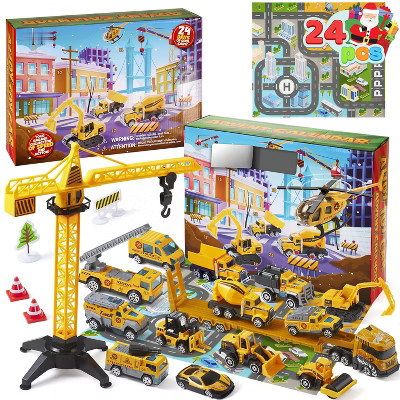 Joyfy 2025 Engineering Vehicle Christmas Advent Calendar – 24 Days Alloy Construction Trucks & ... | Target