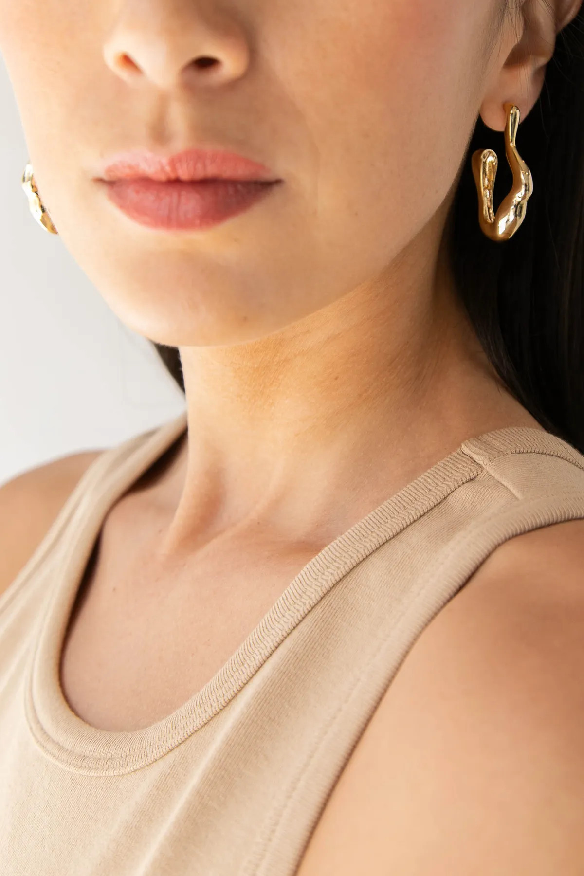 ABSTRACT SQUIGGLE HOOP EARRING | OAK + FORT